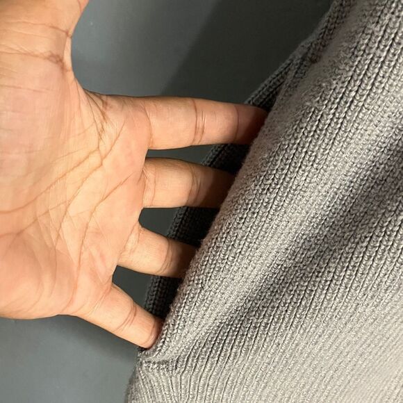 Lululemon merino wool blend Gray Women's Open Pocket Cardigan Size 8 - Picture 6 of 8